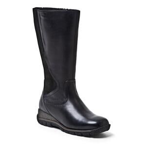 NEW BLONDO women's anouk mid-calf waterproof leather boots in black